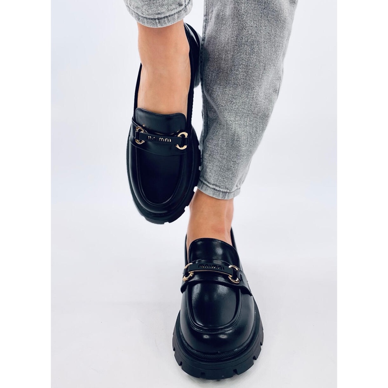 Emina Black plattform loafers svart 1