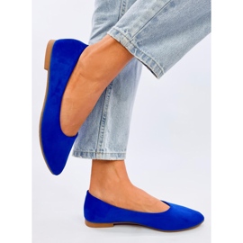 Keys Sky Blue läder innersula ballerinor blå 1