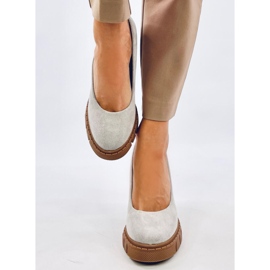 Angela Grey pumps med hög klack och plattform grå 1