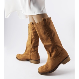 Aosta bruna platta stövlar 1