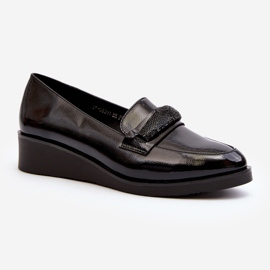 Vinceza Dam Lackskor Loafers Svart Polike 2