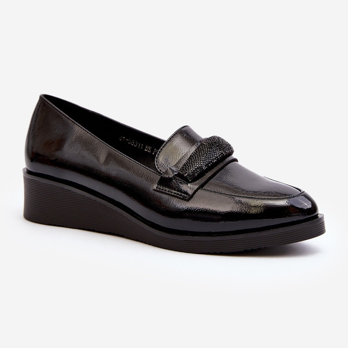 Vinceza Dam Lackskor Loafers Svart Polike 2