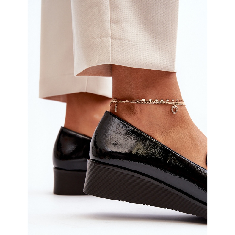 Vinceza Dam Lackskor Loafers Svart Polike 1