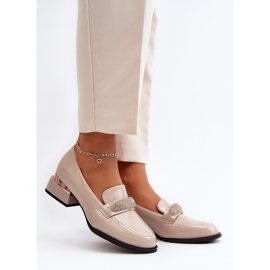 Vinceza Dampatentskor med låg klack, Beige Marilni 2