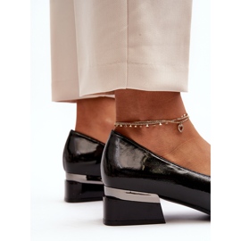 Vinceza Dampatentskor med låg klack, svart Marilni 1