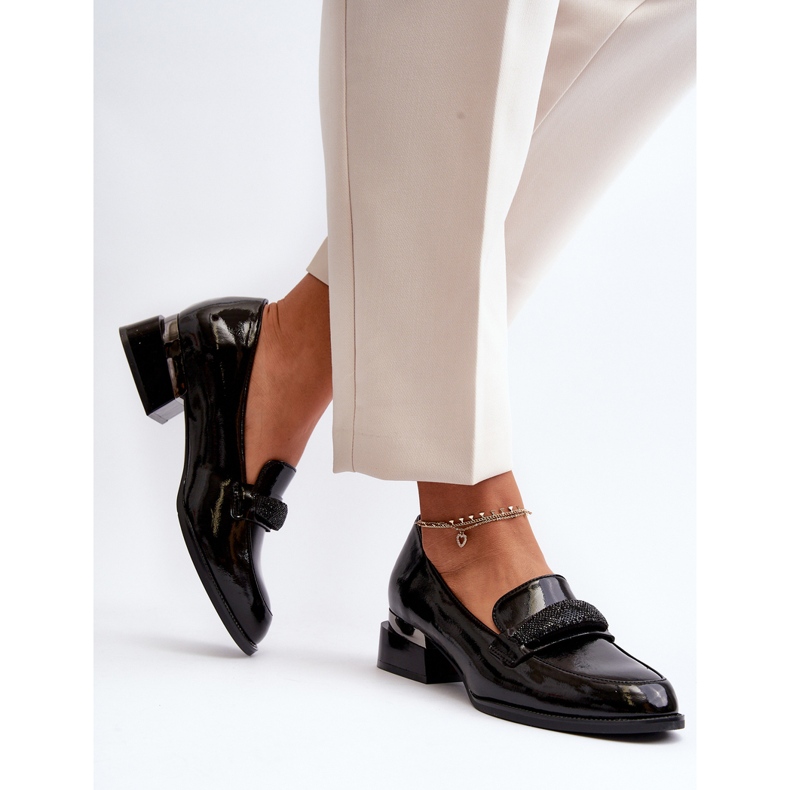 Vinceza Dampatentskor med låg klack, svart Marilni 2