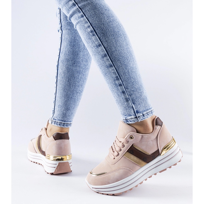 Rosa Provinciale plattformssneakers 1