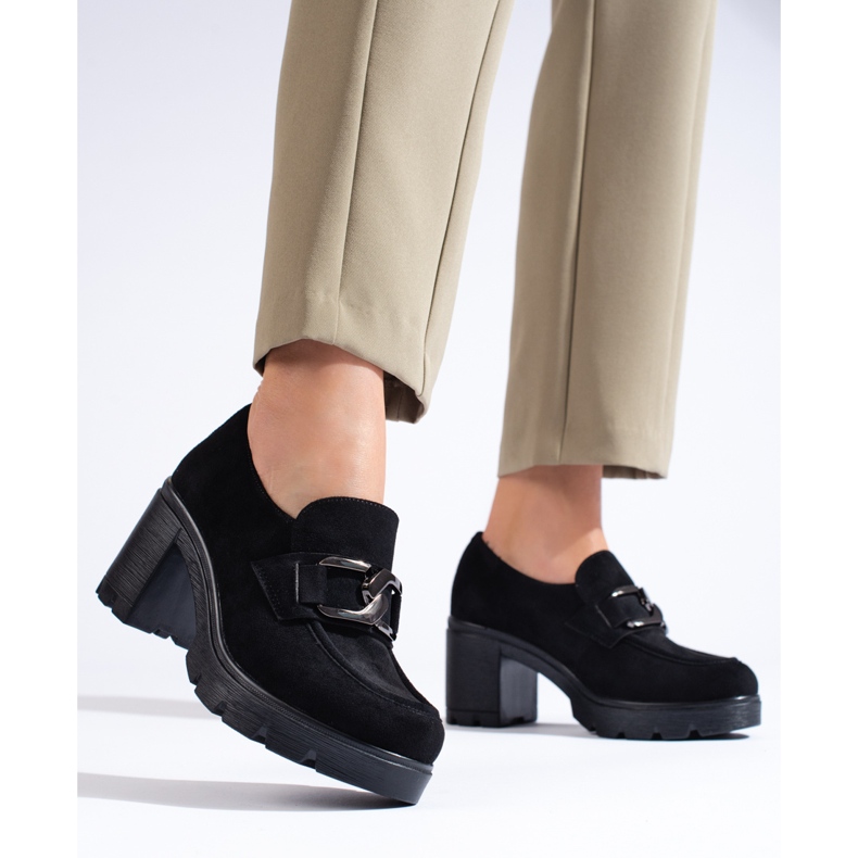 W. Potocki Mocka svarta höga klackar Potocki 1