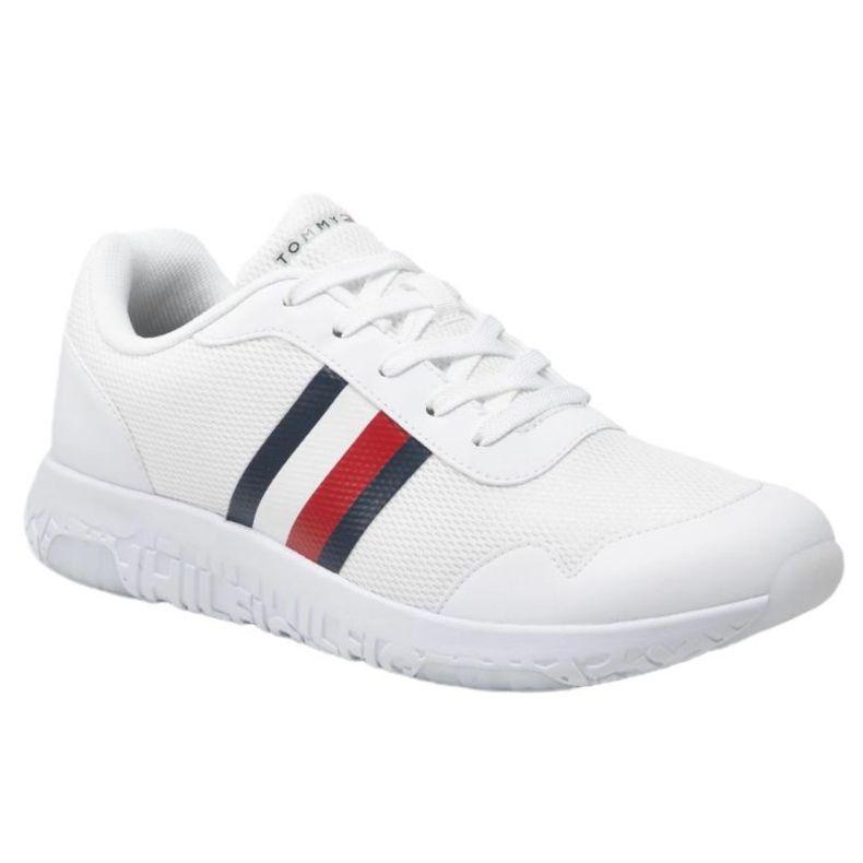 Tommy Hilfiger Lightweight Knit Runner M skor FM0FM04158 vit 1