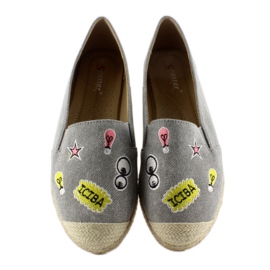 Espadrillor med JH21p Grå lappar 1