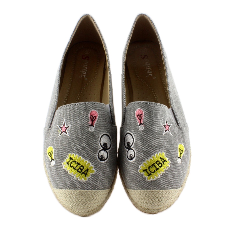 Espadrillor med JH21p Grå lappar 1