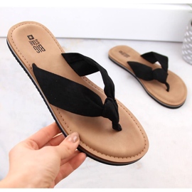 Svarta flipflops för kvinnor Big Star LL274625 1