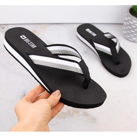 Svarta kilflipflops för kvinnor Big Star LL274781 1