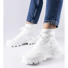 Vita Éric sneakers med hög topp 1