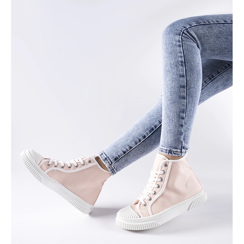 Rosa high-top sneakers från Pozzuolo 1