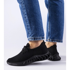 Svarta tyg sneakers Derek 1