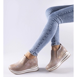 Ljusrosa Alquippa wedge sneakers 1