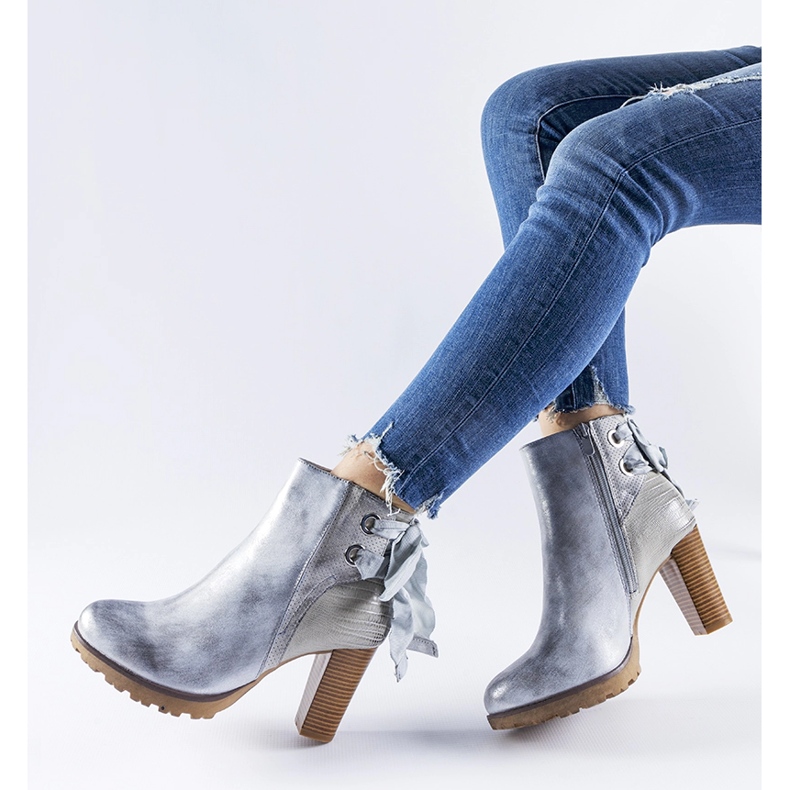 Silver Bourgeois ankelboots 1