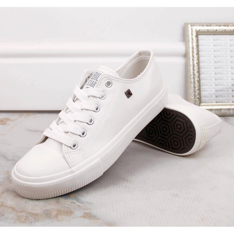 Vita sneakers, ekoläder Big Star V274869 1