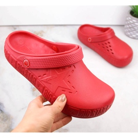 Damtofflor kroks röda Big Star II275004 1