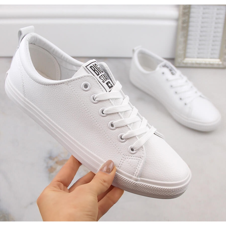 White Big Star JJ274311 eco-läder sneakers vit 1