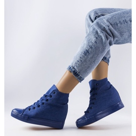 Marinblå Groussay wedge sneakers 1