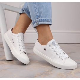 Vita sneakers, ekoläder Big Star V274869 2