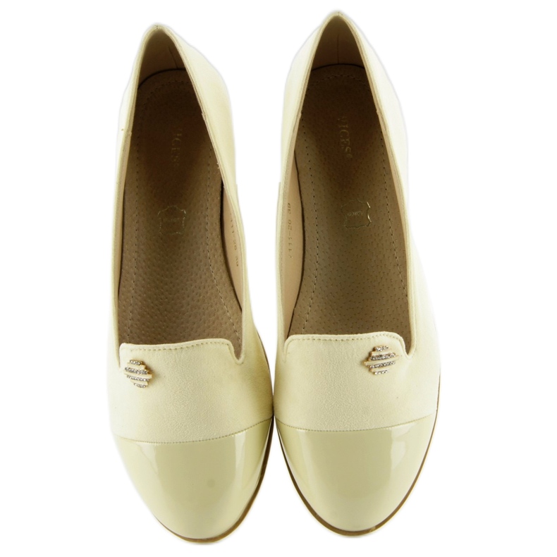 Pastell loafers lordsy 7111 gul 1