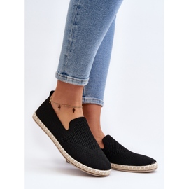 Svarta Harmonie Slip-On Espadrilles för kvinnor 2
