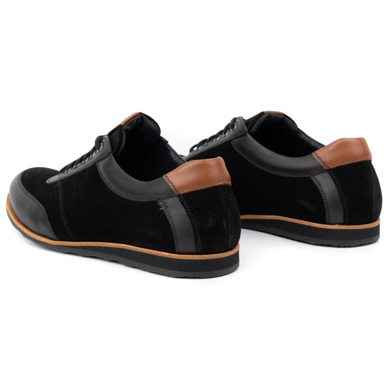 Olivier Skinnskor för män 7007KB svarta 4