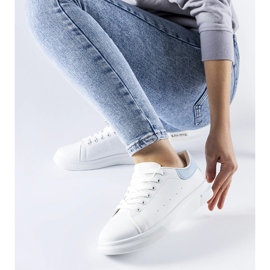 Vita och blåa Leland sneakers 2