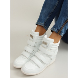 Ansiktssneakers high top JT35 vit 1