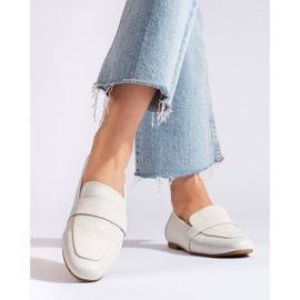 La.Fi Klassiska vita skor loafers 2
