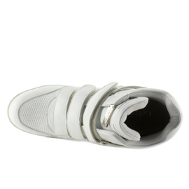 Ansiktssneakers high top JT35 vit 2