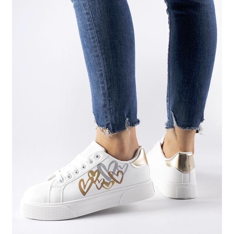 Vita sneakers på Montclair-plattformen 1