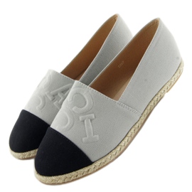 Esapdryles med präglade bokstäver T267 Grå svart 1