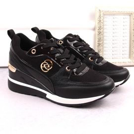 Svarta kilskor dam eVento 21PB35-4001 1