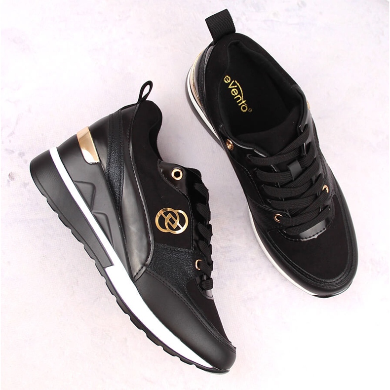 Svarta kilskor dam eVento 21PB35-4001 2