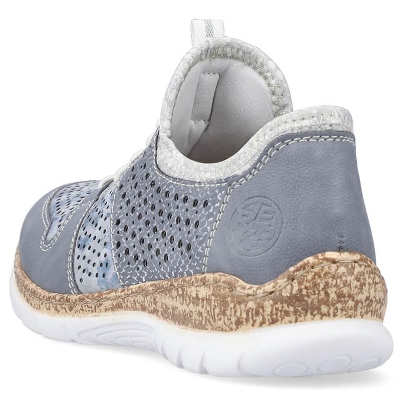 Genombrutna damskor blå Rieker N4255-12 1