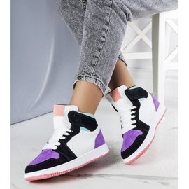 Lila high-top sneakers från Kari purpur 1