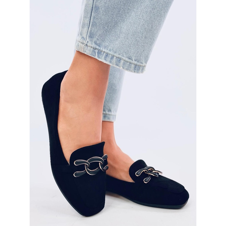 Carla Black dam loafers svart 1