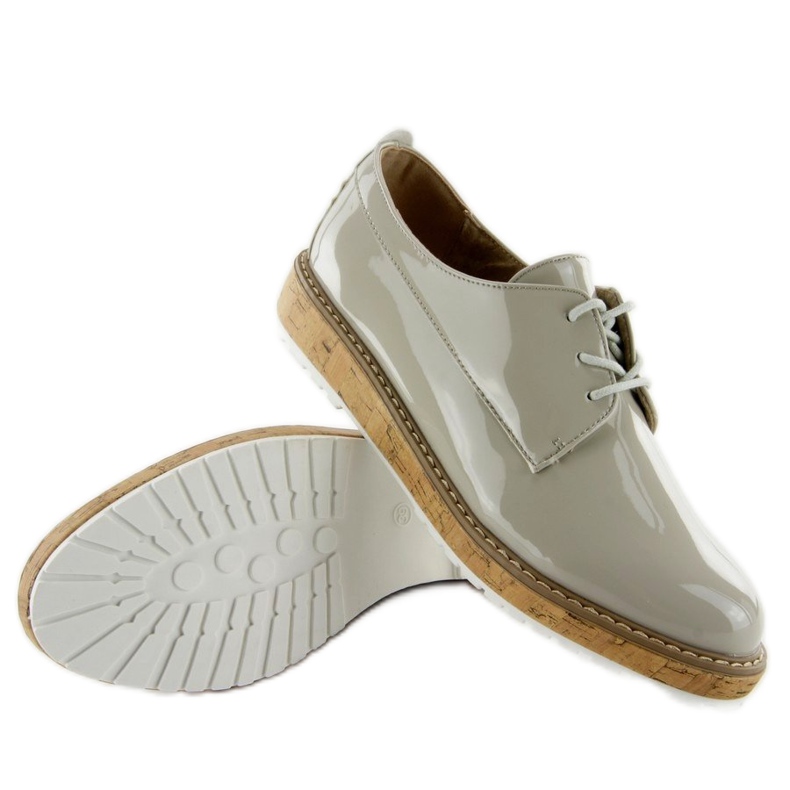 Loafers med läderinredning 7153 Grå 2