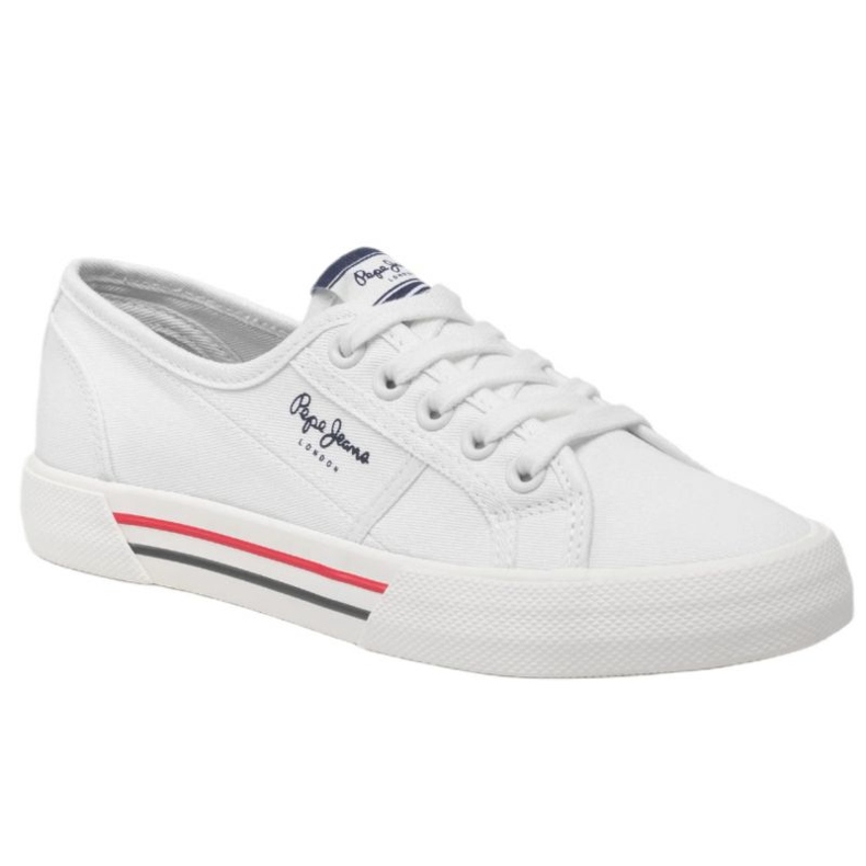 Pepe Jeans Brady Basic W PLS31287 skor vit 1