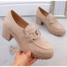 Vinceza W JAN177D mockaskor, beige 1