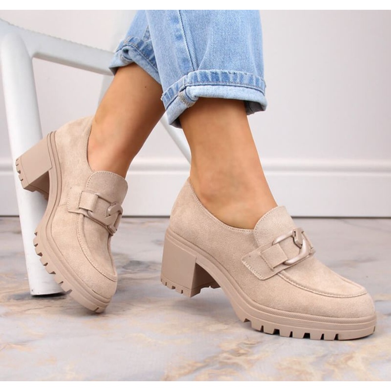 Vinceza W JAN177D mockaskor, beige 2