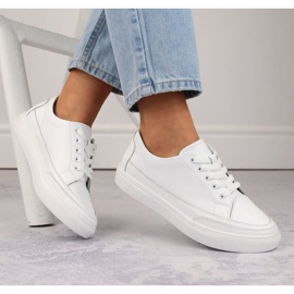 Sergio Leone W SK430 läderskor, vita 1