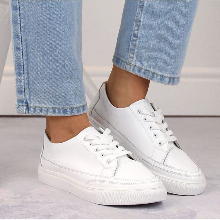 Sergio Leone W SK430 läderskor, vita 2