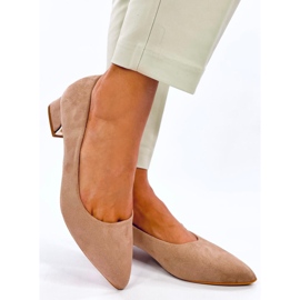 Marani Khaki lågklackade pumps beige 2