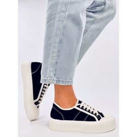 Damsneakers på Dors Black-plattformen svart 2