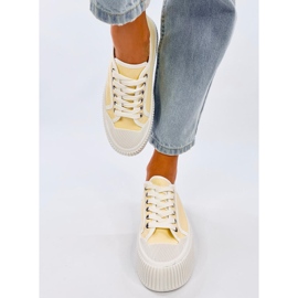 Dors Yellow platåsneakers för kvinnor gul 1